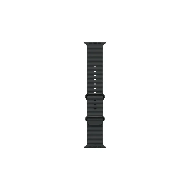 Apple Watch Ultra 3 49 мм, корпус из черного титана, ремешок Ocean черного цвета