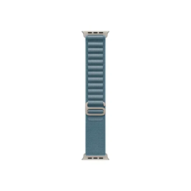 Apple Watch Ultra 3 49 мм, корпус из натурального титана, ремешок Alpine нежно-голубого цвета